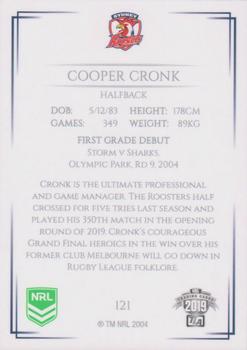 2019 NRL Elite #121 Cooper Cronk Back